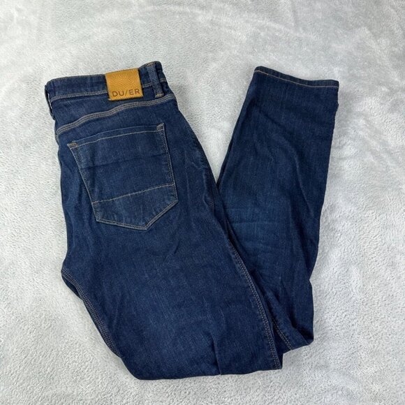 DUER L2X Slim Fit Performance Denim Jeans Blue 34x30 - Picture 1 of 14